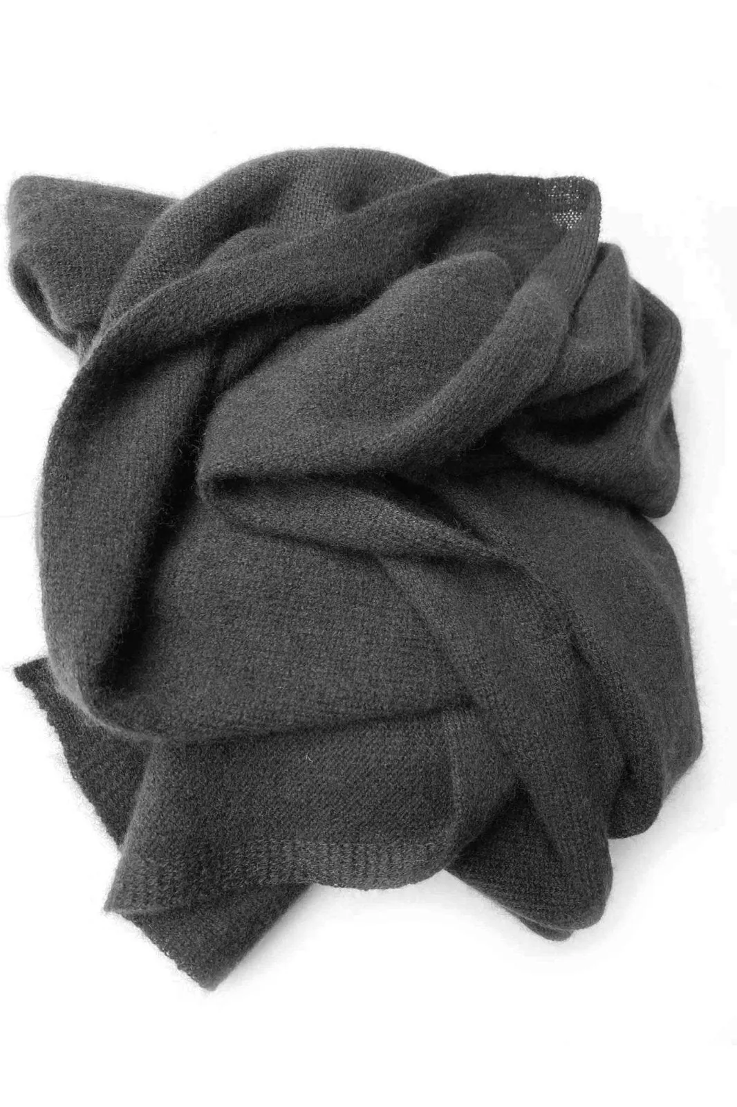 Black cashmere scarf