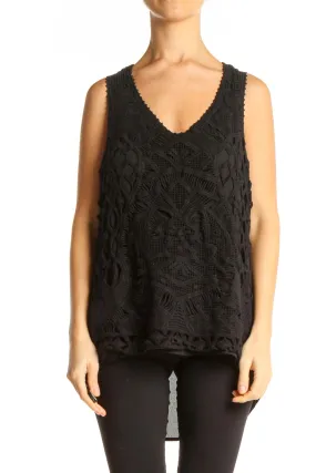 Black Lace Tank Top