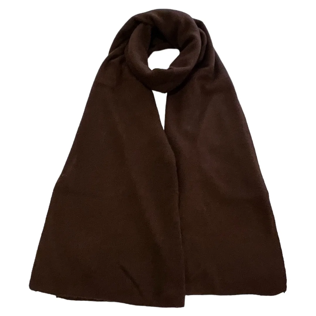 Chocolate Brown Cashmere Travel Wrap / Scarf