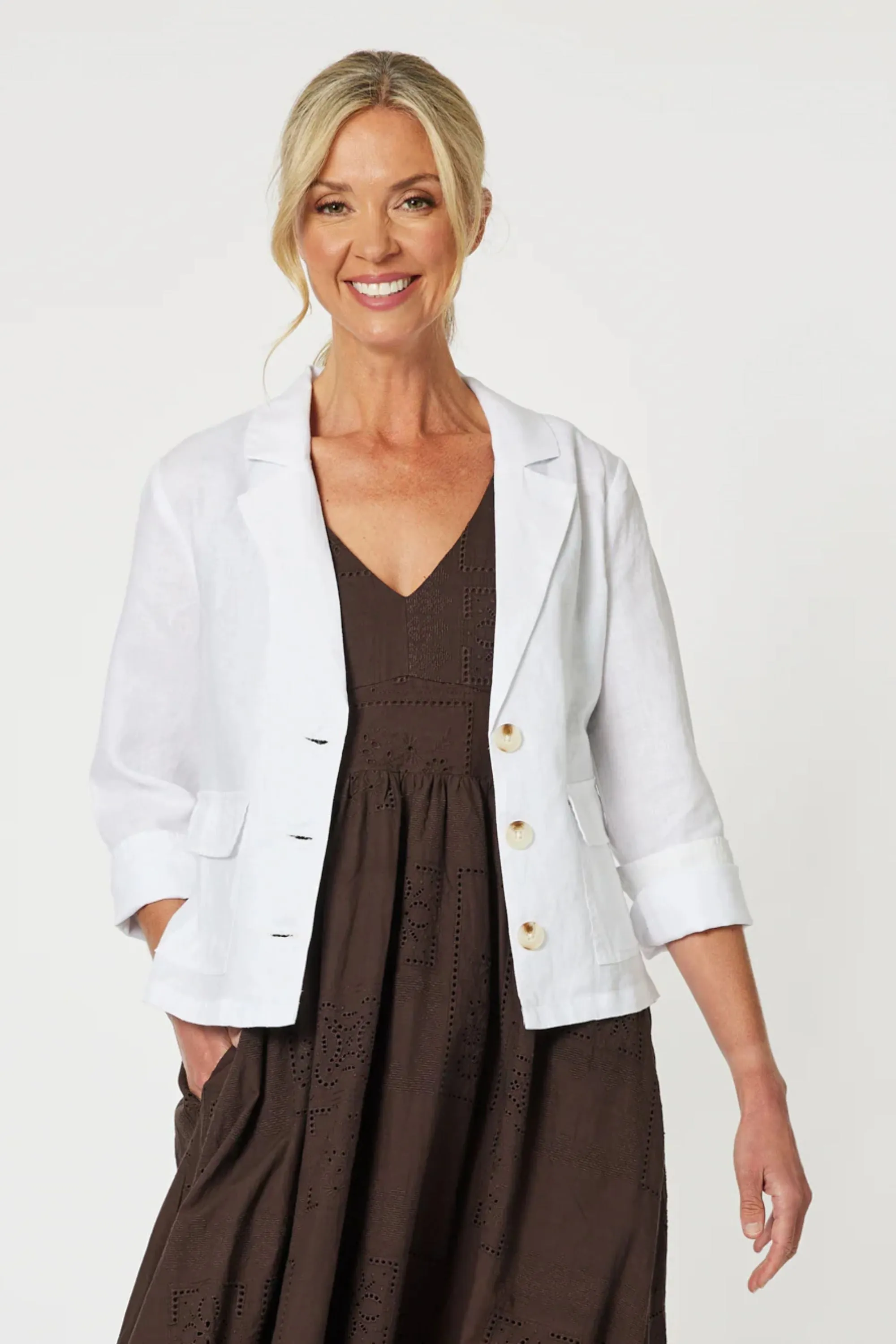 DANIELLE LINEN JACKET - 37285GS