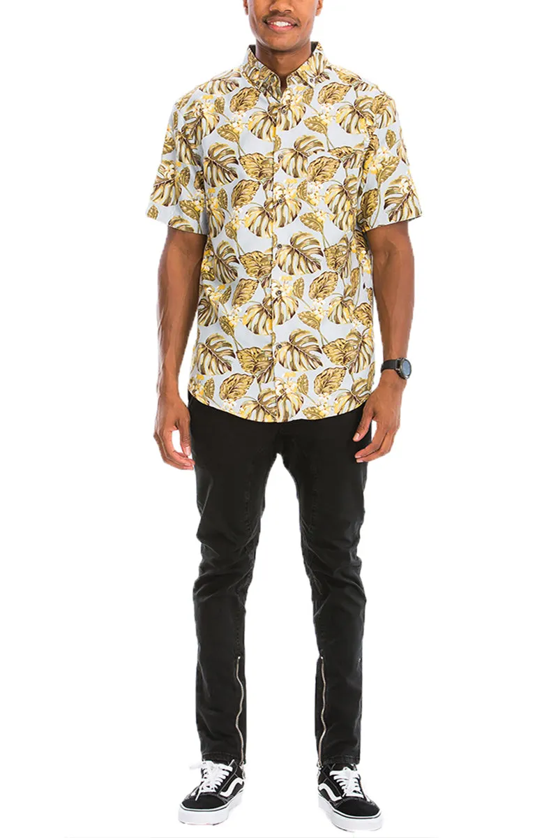 Digital Print Hawaiian Short Sleeve Shirt