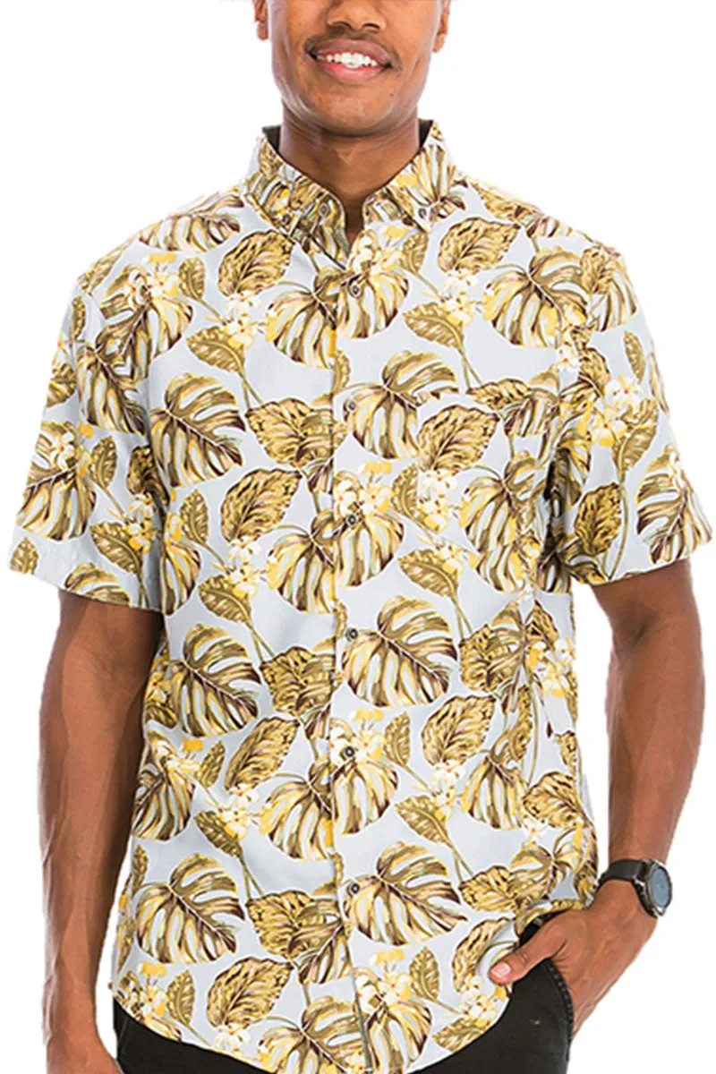 Digital Print Hawaiian Short Sleeve Shirt