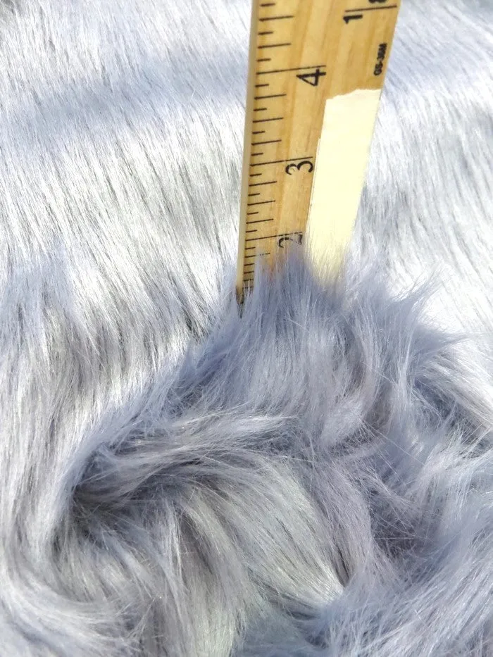 Faux Fake Fur Solid Shaggy Long Pile Fabric / Gold / EcoShag 15 Yard Bolt