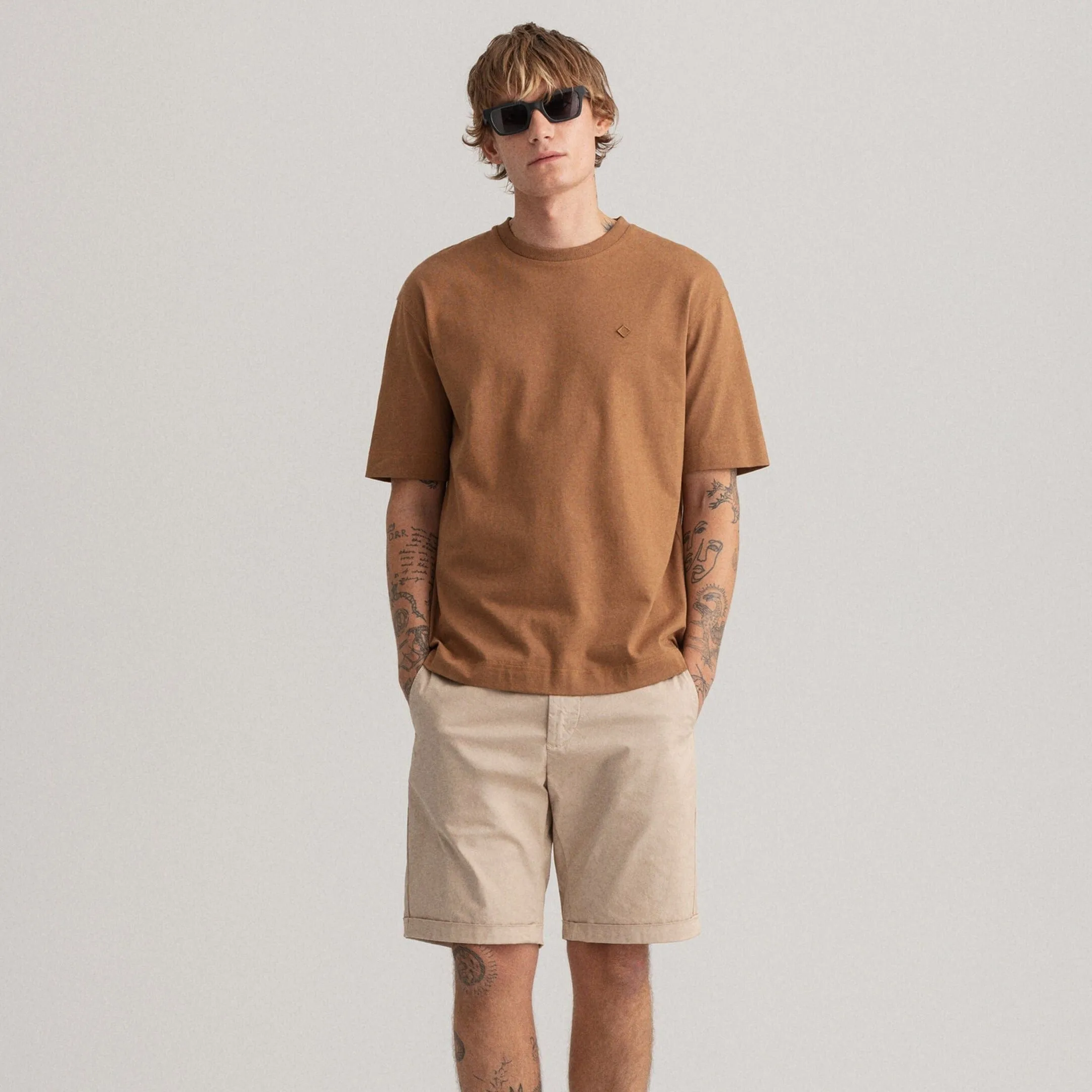 GANT Allister Regular Fit Sunfaded Shorts Dry Sand