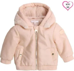 Girls Pale Pink Bomber Jacket