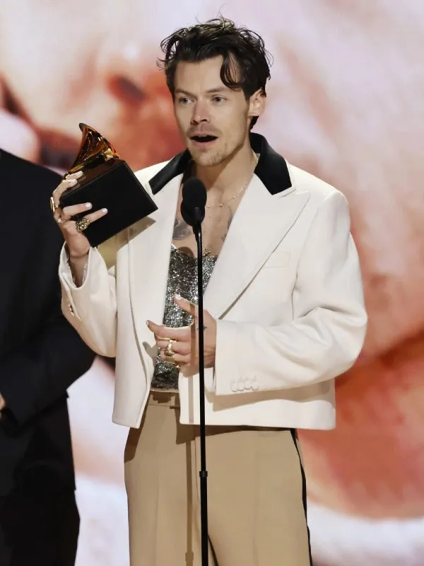 Grammys Awards 2023 Harry Styles White Blazer