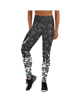 Halloween Bones Yoga Pants