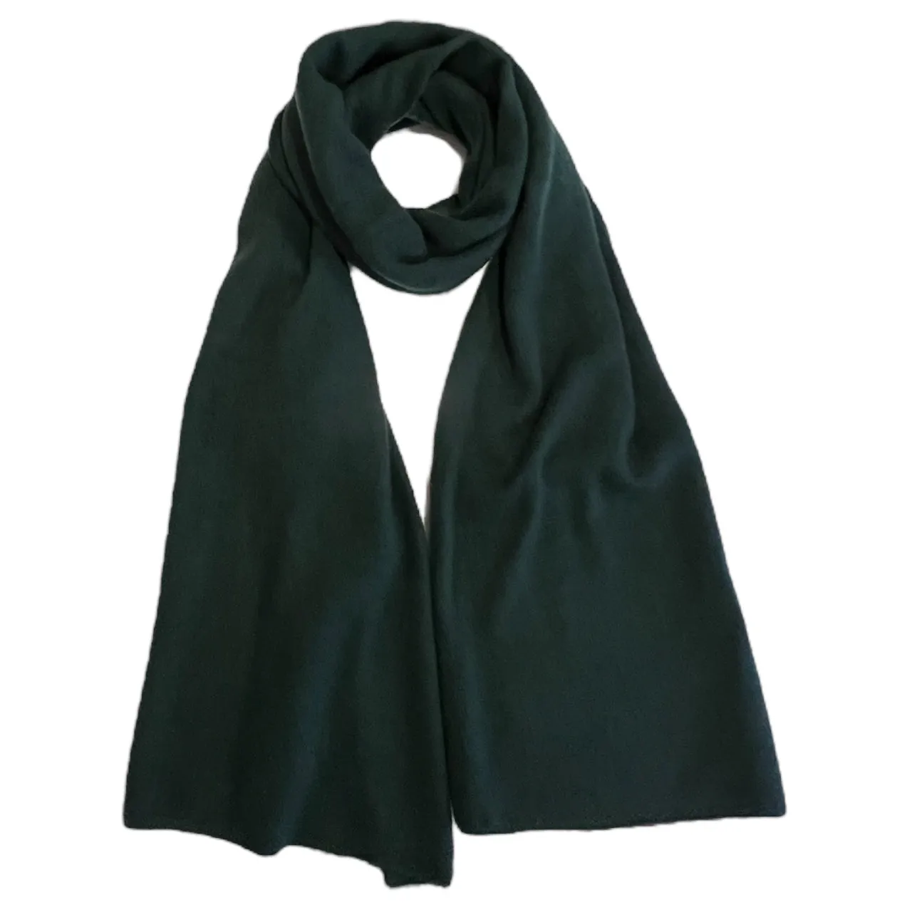 Hunter Green Cashmere Travel Wrap / Scarf