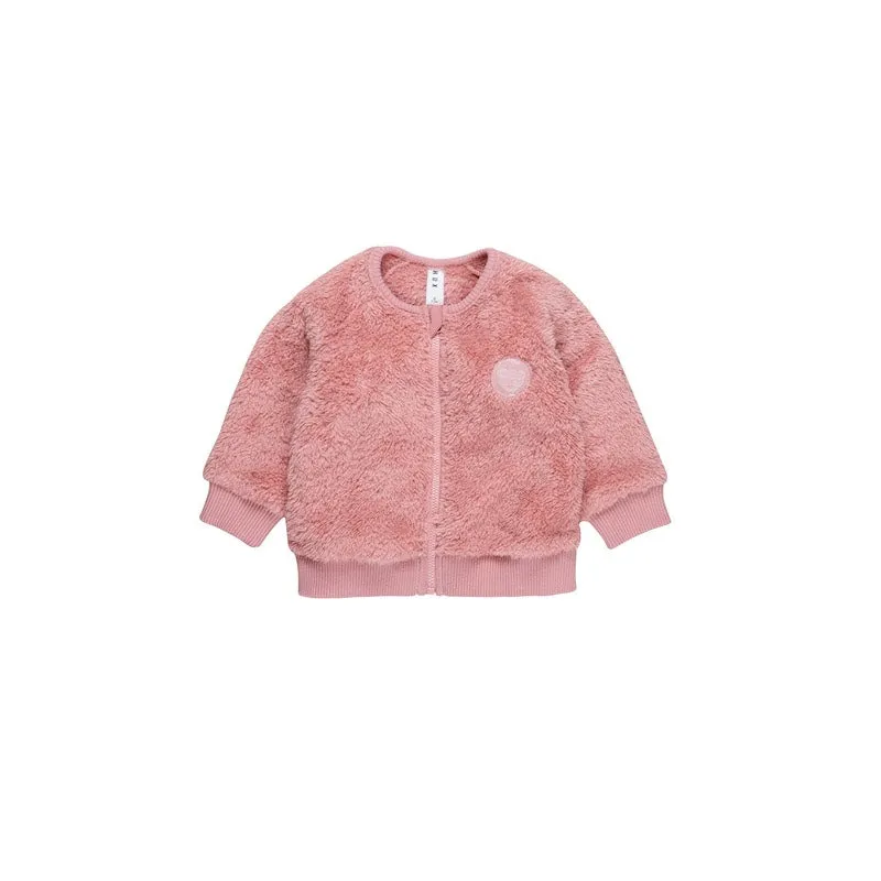 Huxbaby Dusty Rose Fur Jacket