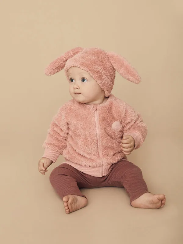 Huxbaby Dusty Rose Fur Jacket