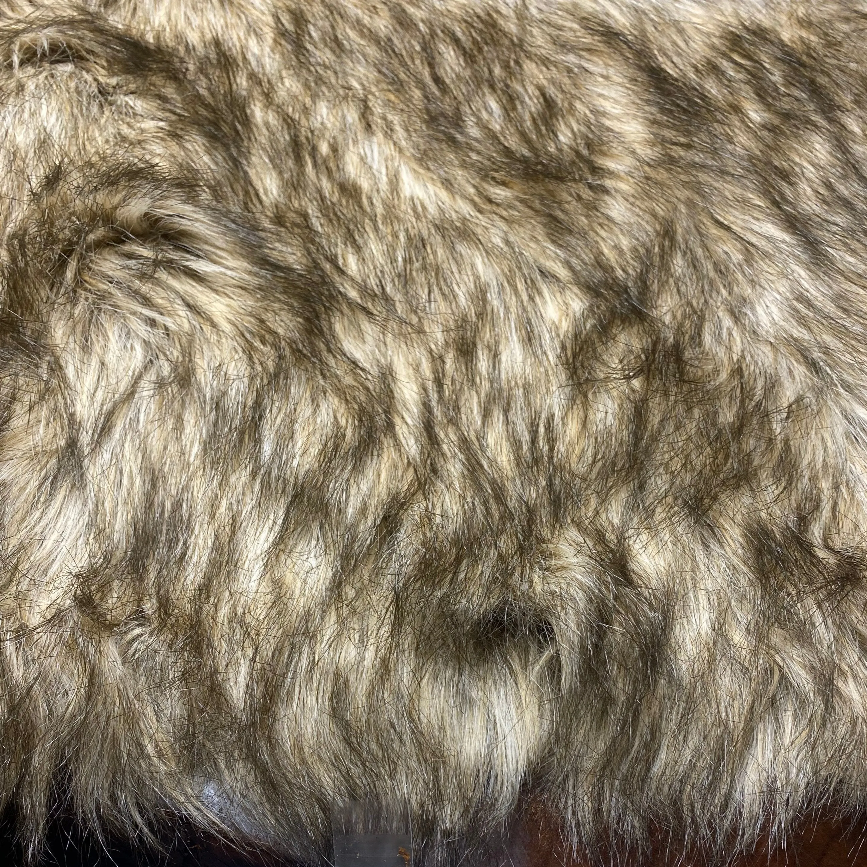 Luxury Faux Fur Fabric Long Pile Black and Animal 55" Wide