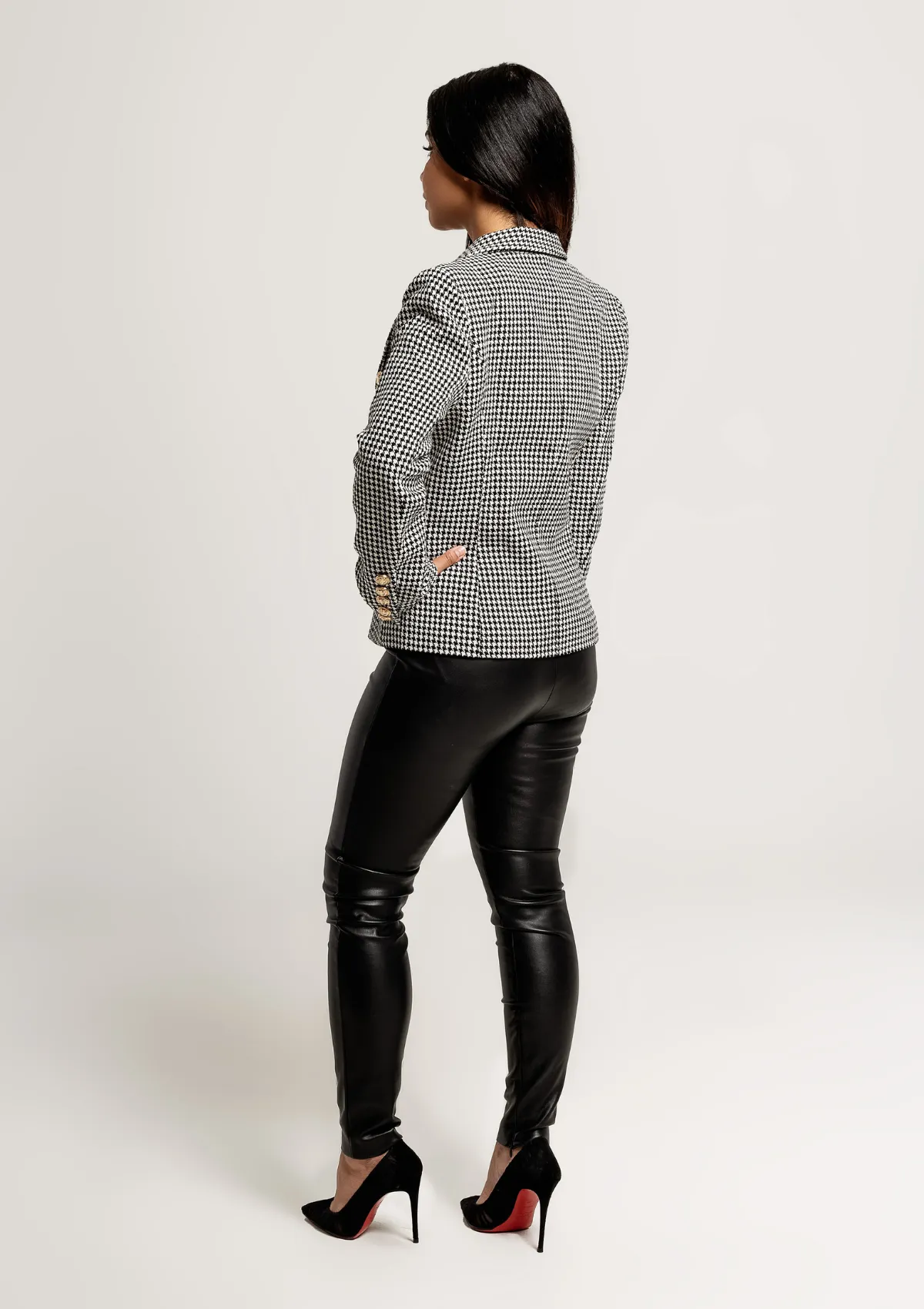 Matilda Blazer - Houndstooth