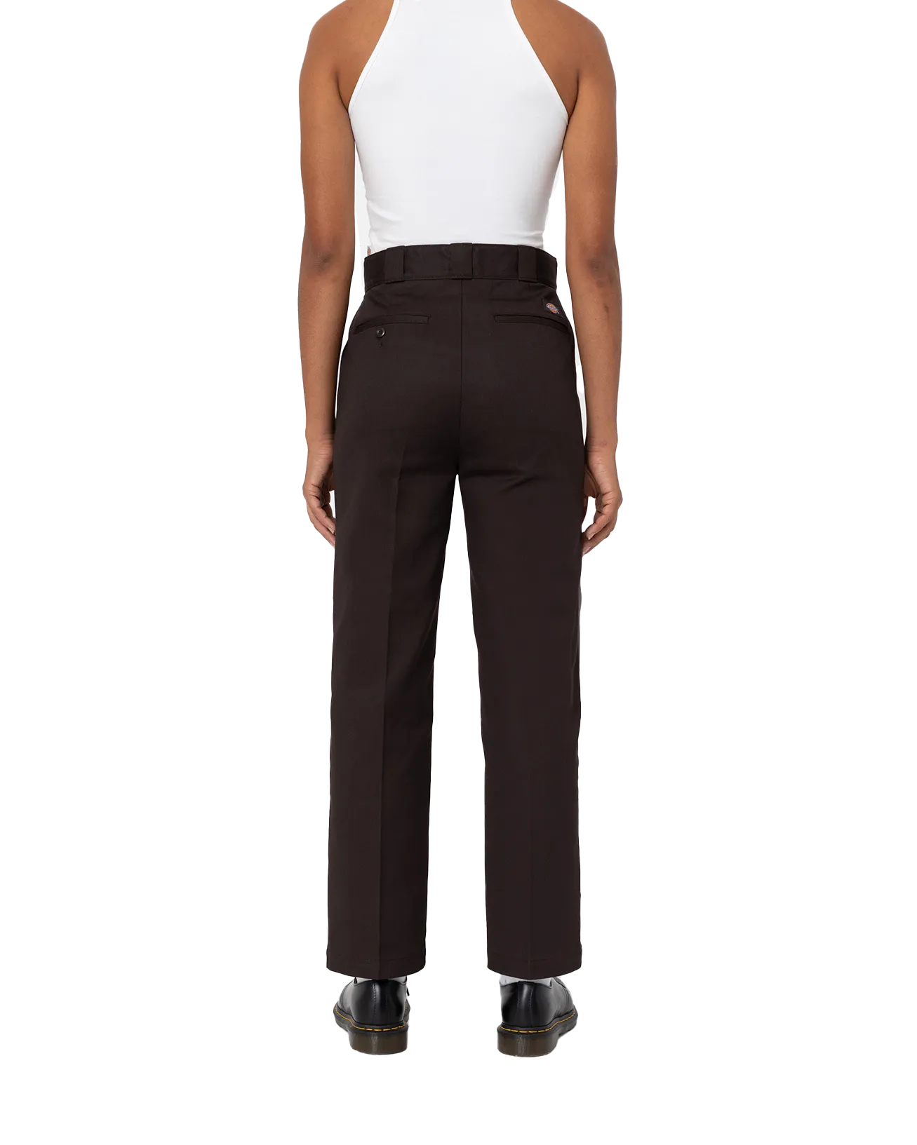 Phoenix Cropped Trousers in Dark Brown