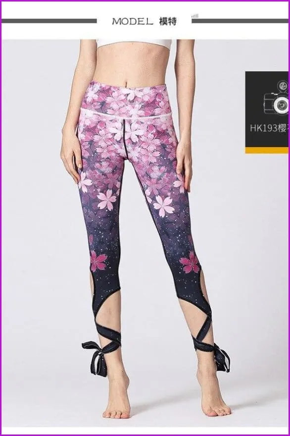 Yoga Leggings Slim Fitness Athletic Pants DE141